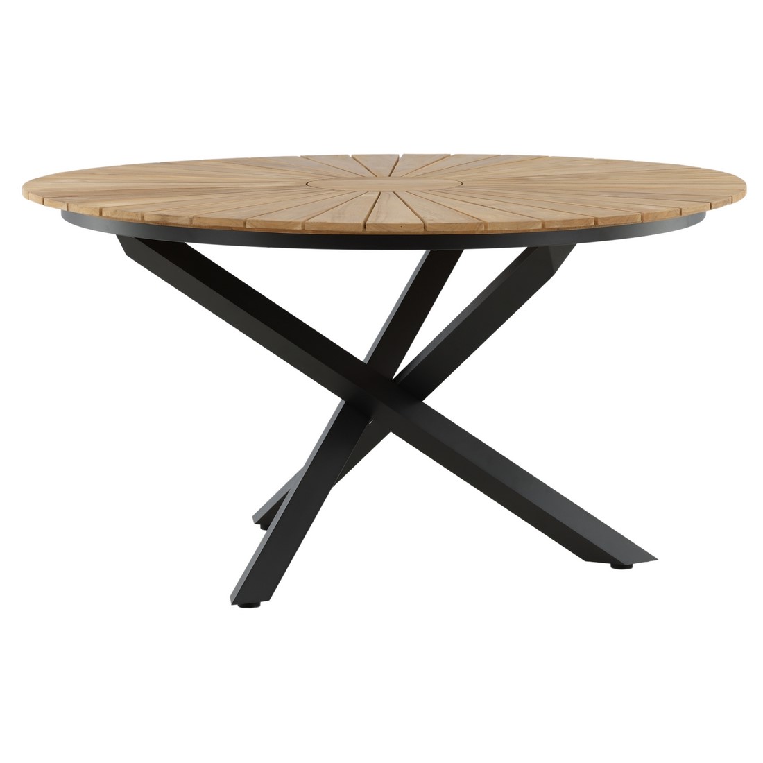 Mexico matbord ø140 - svart / teak Sort/Teak