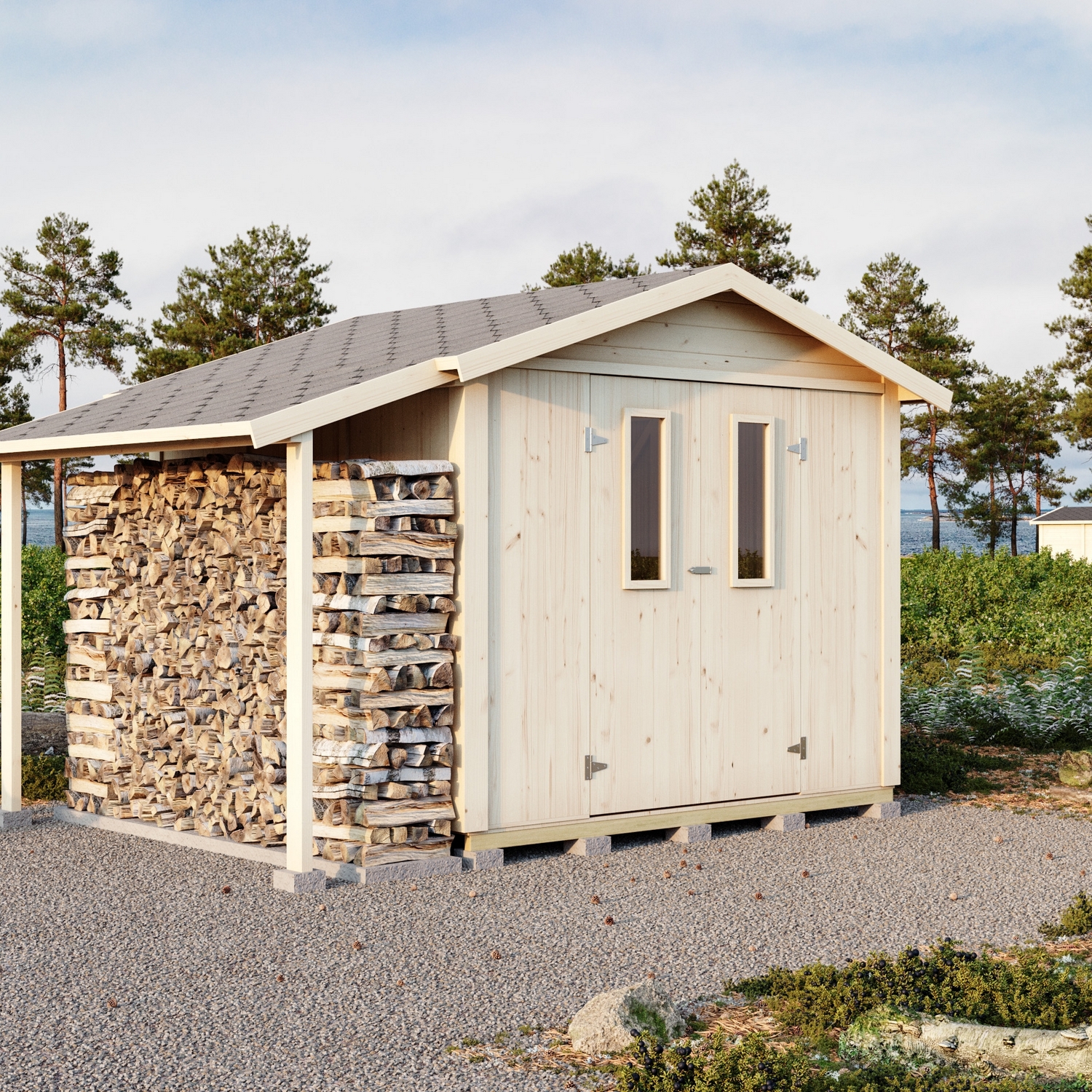Redskapsbod Luoman Lillevilla 614 Element og Takside 5,6 m2