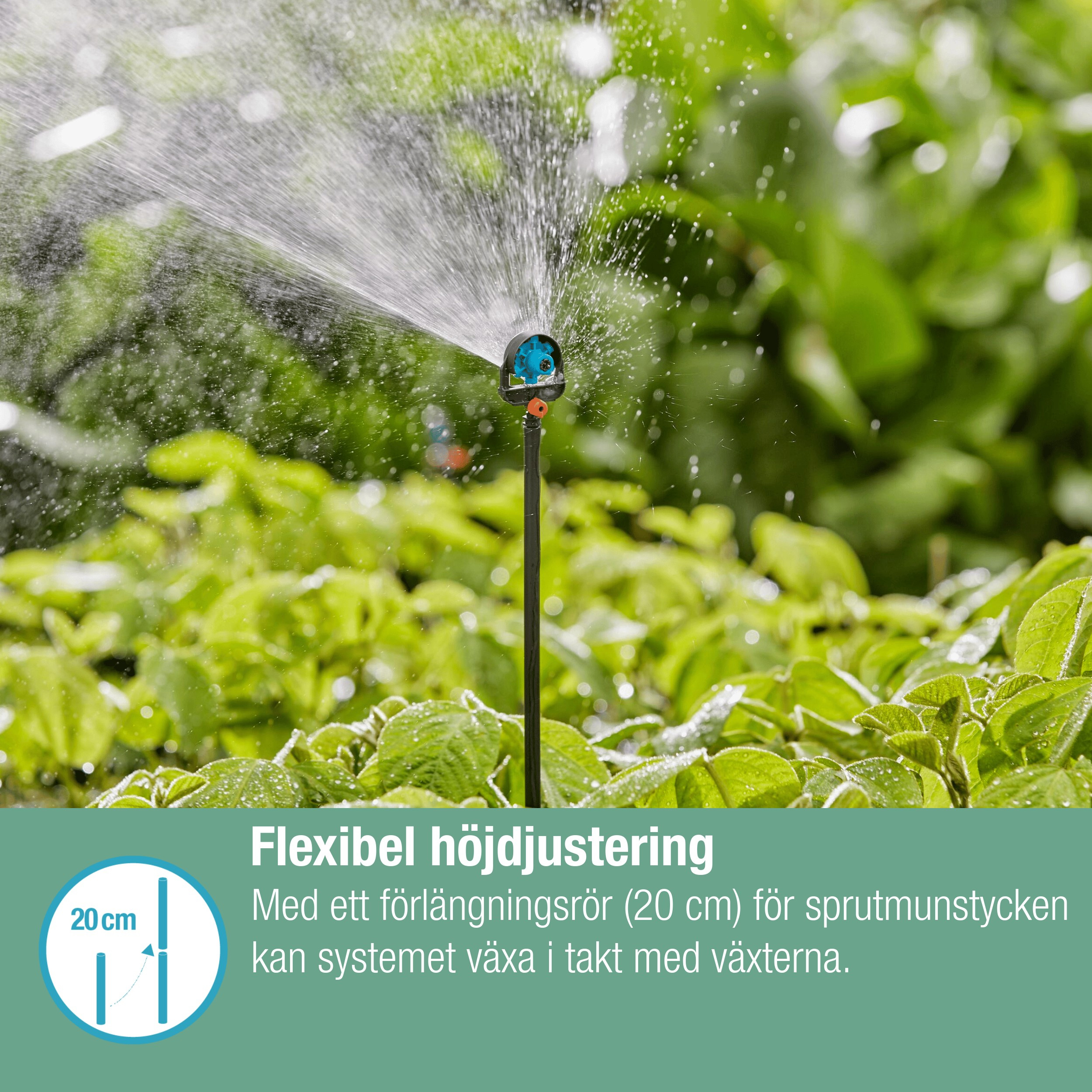 Sprutdyse Gardena Micro-Drip 6 i 1 Overflatespreder