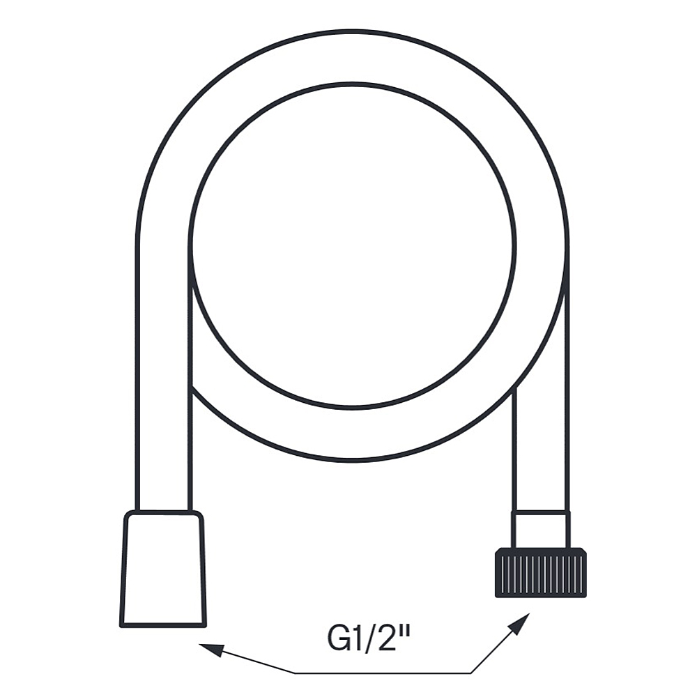 Dusjsslange Tapwell ZFLO 003 2 m Krom