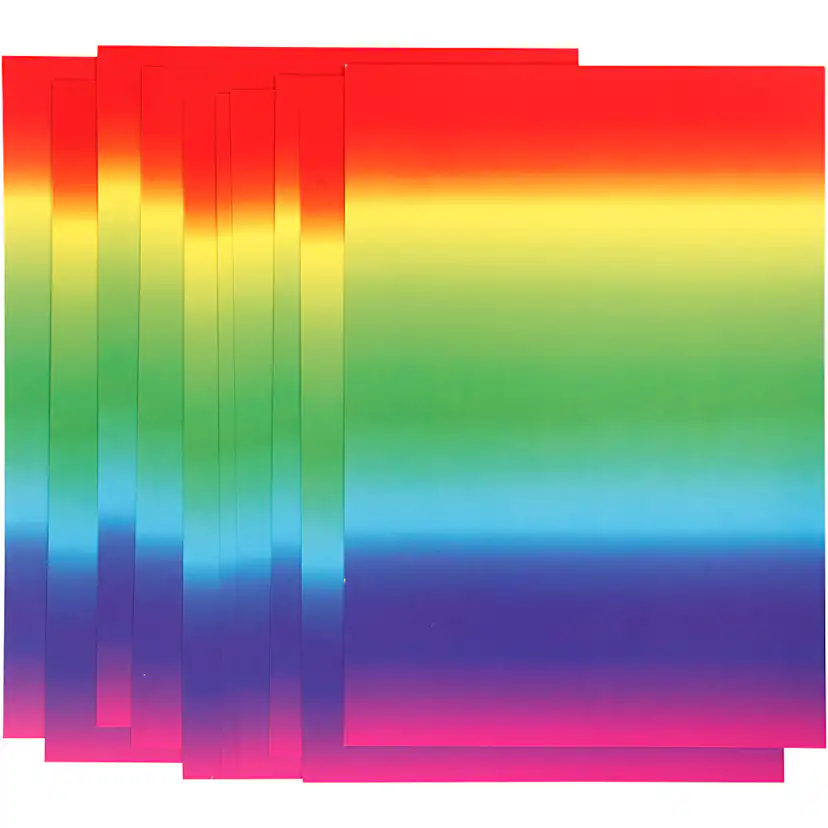 Regnbuekartong Creativ Company A4 210x297 mm 100 Ark/1 Pk