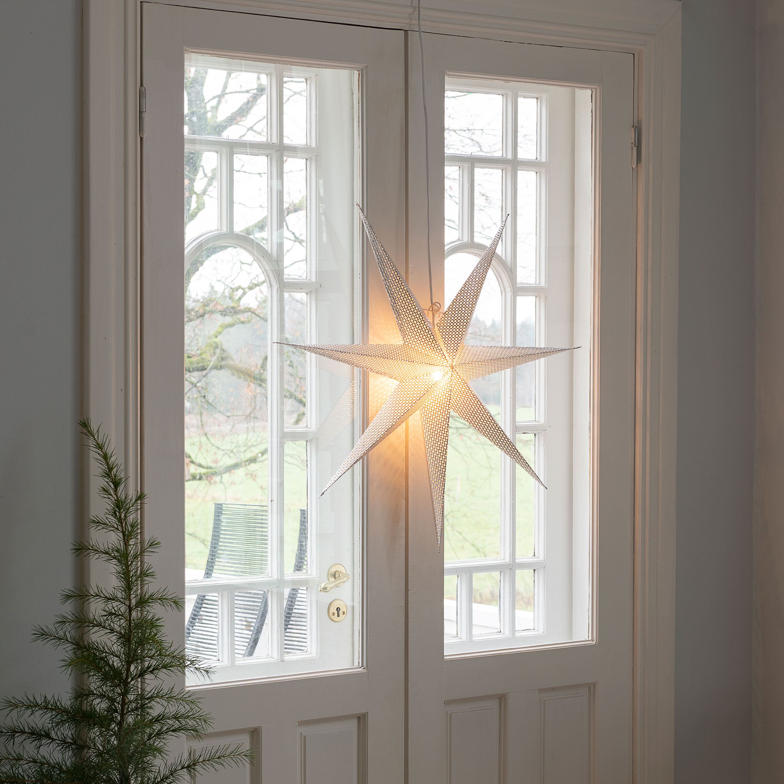 Adventsstjerne Gnosjö Konstsmide 7-spiss 78 cm