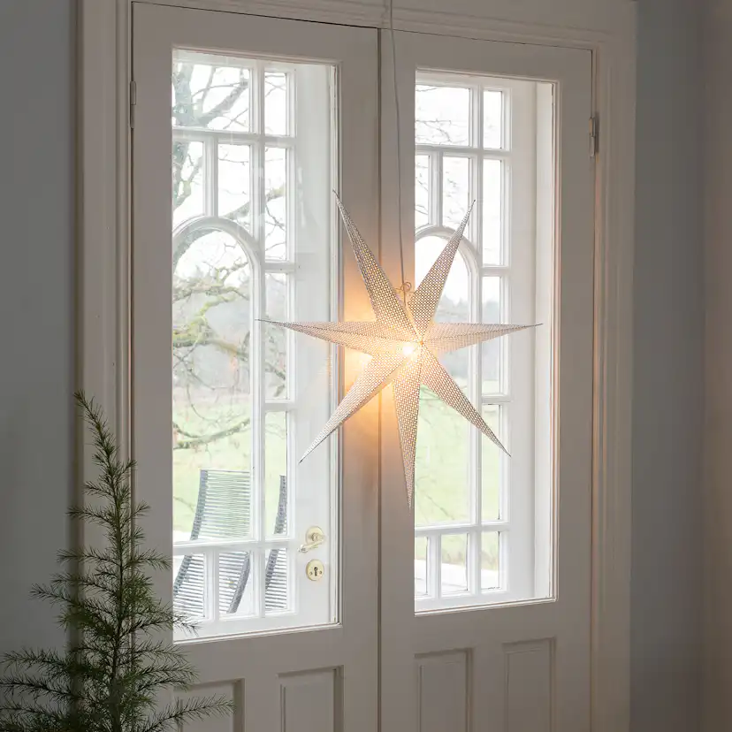 Adventsstjerne Gnosjö Konstsmide 7-spiss 78 cm