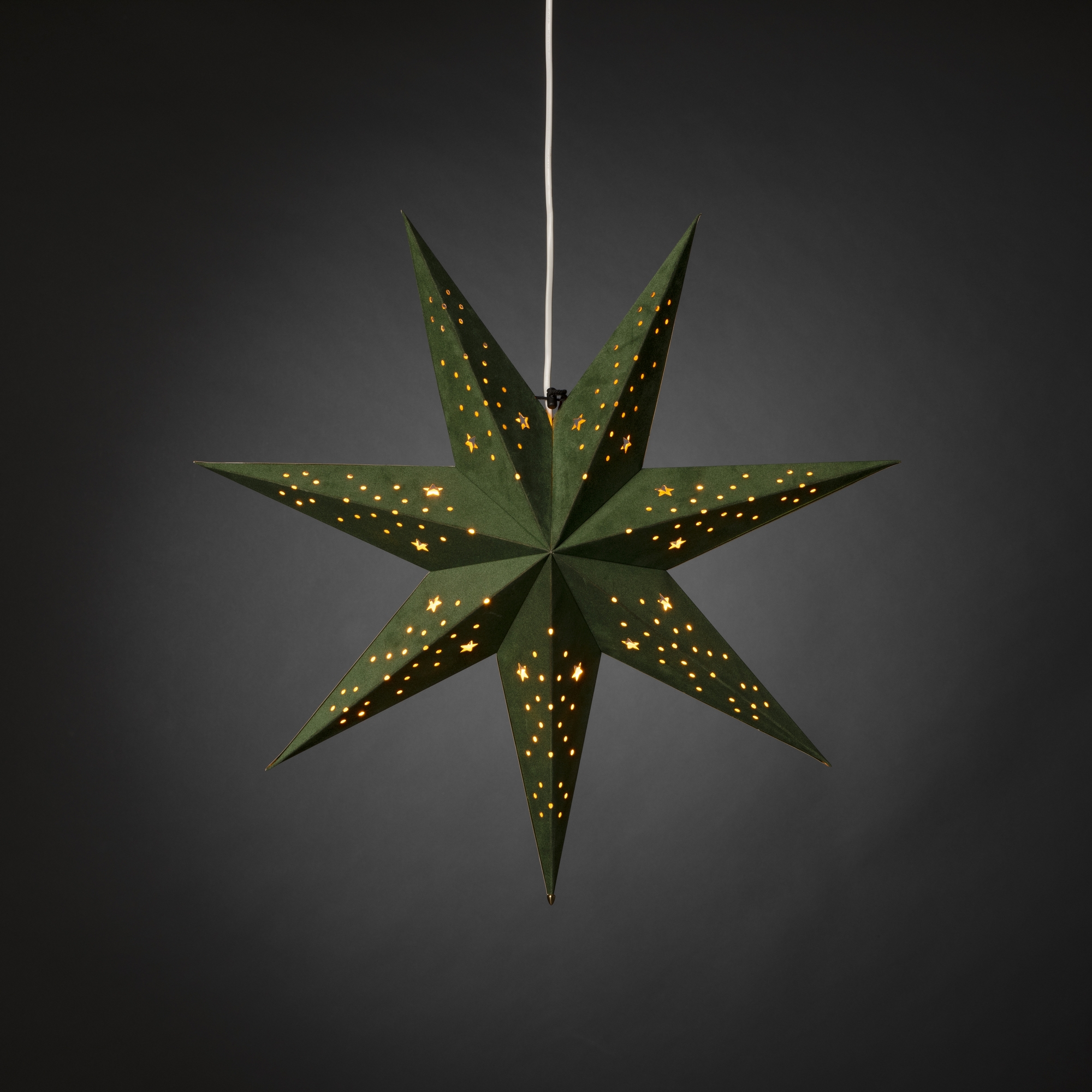 Adventsstjerne Gnosjö Konstsmide 5950 Fløyel 60 cm