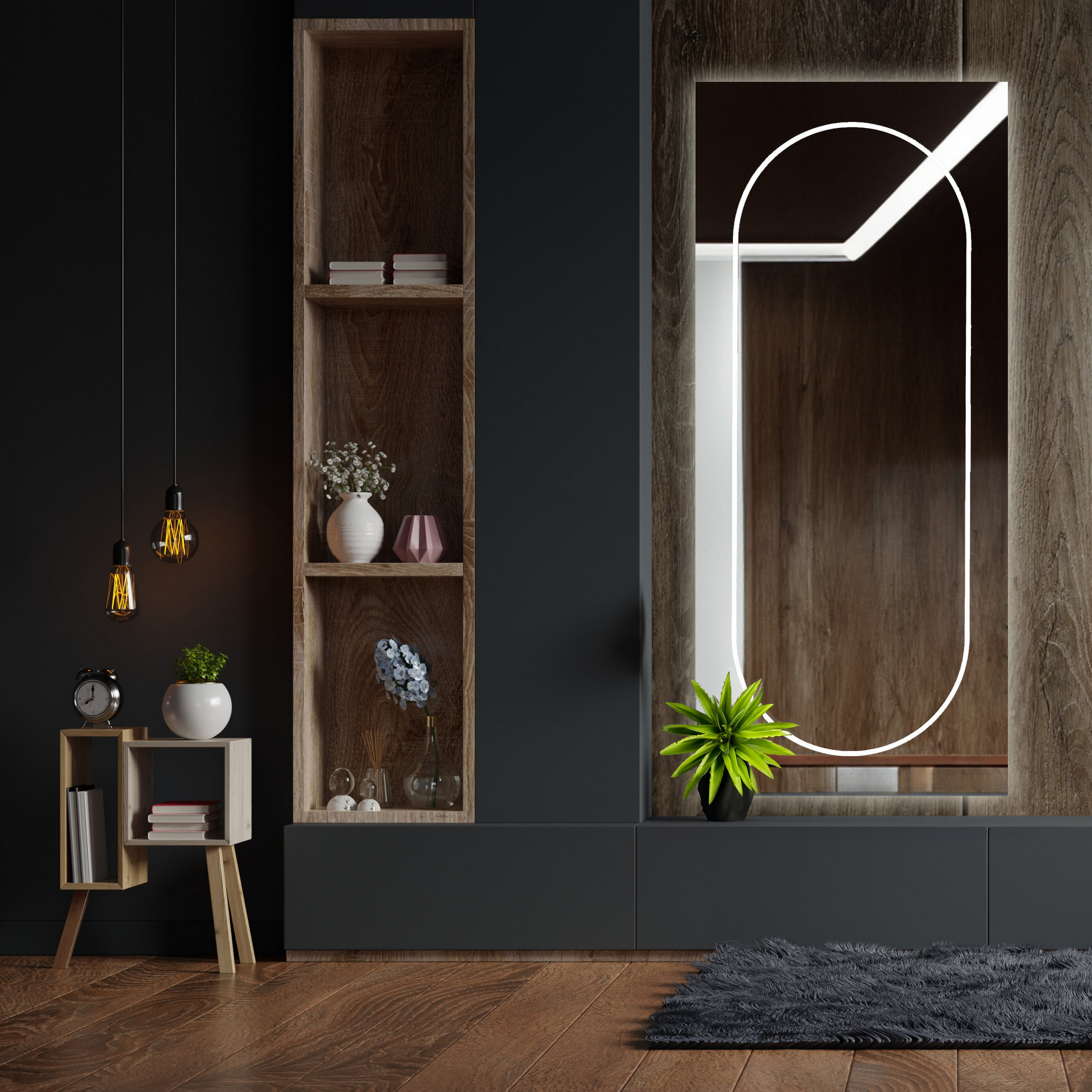 Speil Vidi Vista med LED-belysning