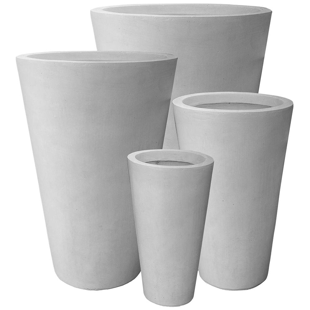 Krukke Lyfco Rund Høy Lysgrå