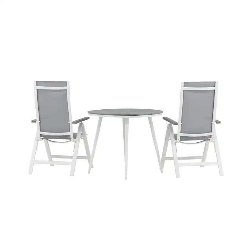 Cafégruppe Venture Home Break Ø90 cm med 2 Albany Stoler
