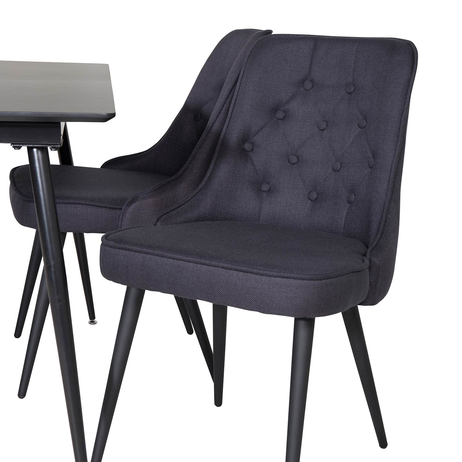 Spisegruppe Venture Home Silvia med Innleggsplate og 4 Vera Stoler