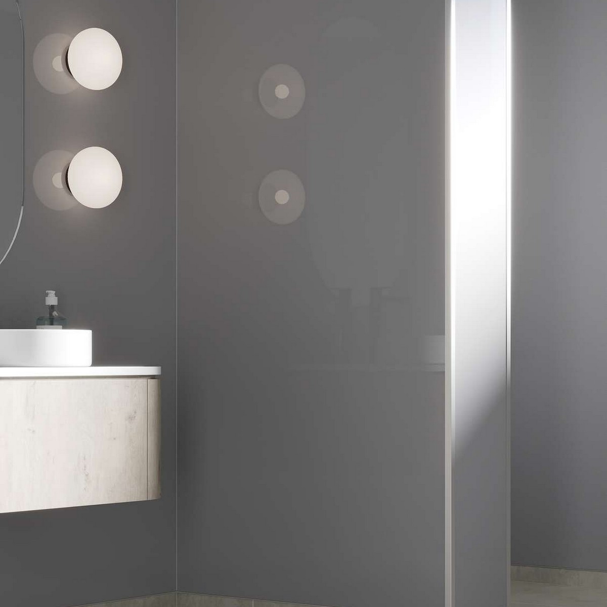 Baderomspanel Fibo 4115 F00 Medium Grey