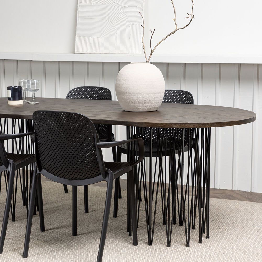 Spisegruppe furniture/fashion Stone med 4 Baltimore Stoler