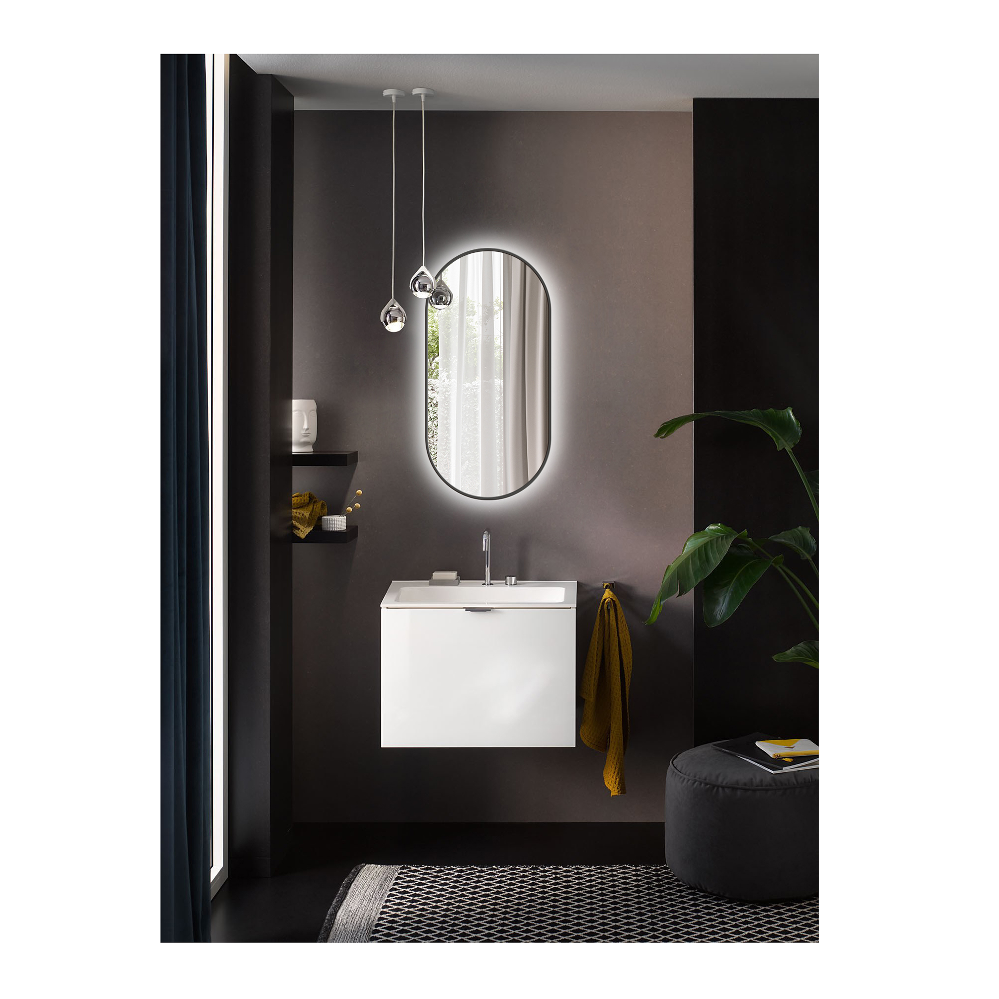 Speil Bathlife Nöja med LED Belysning