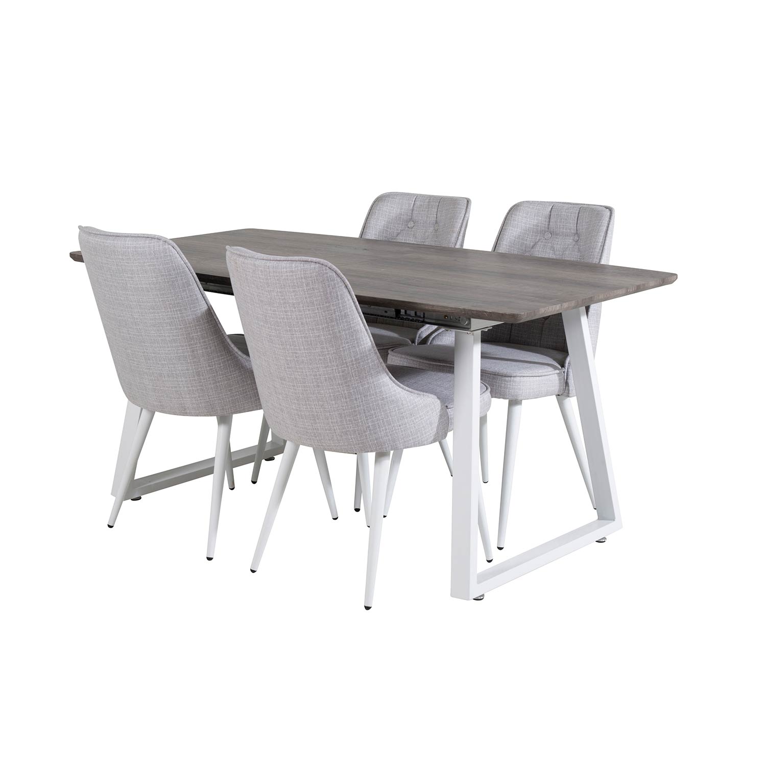 Spisegruppe Venture Home Ina med 4 Vera Stoler Polyester