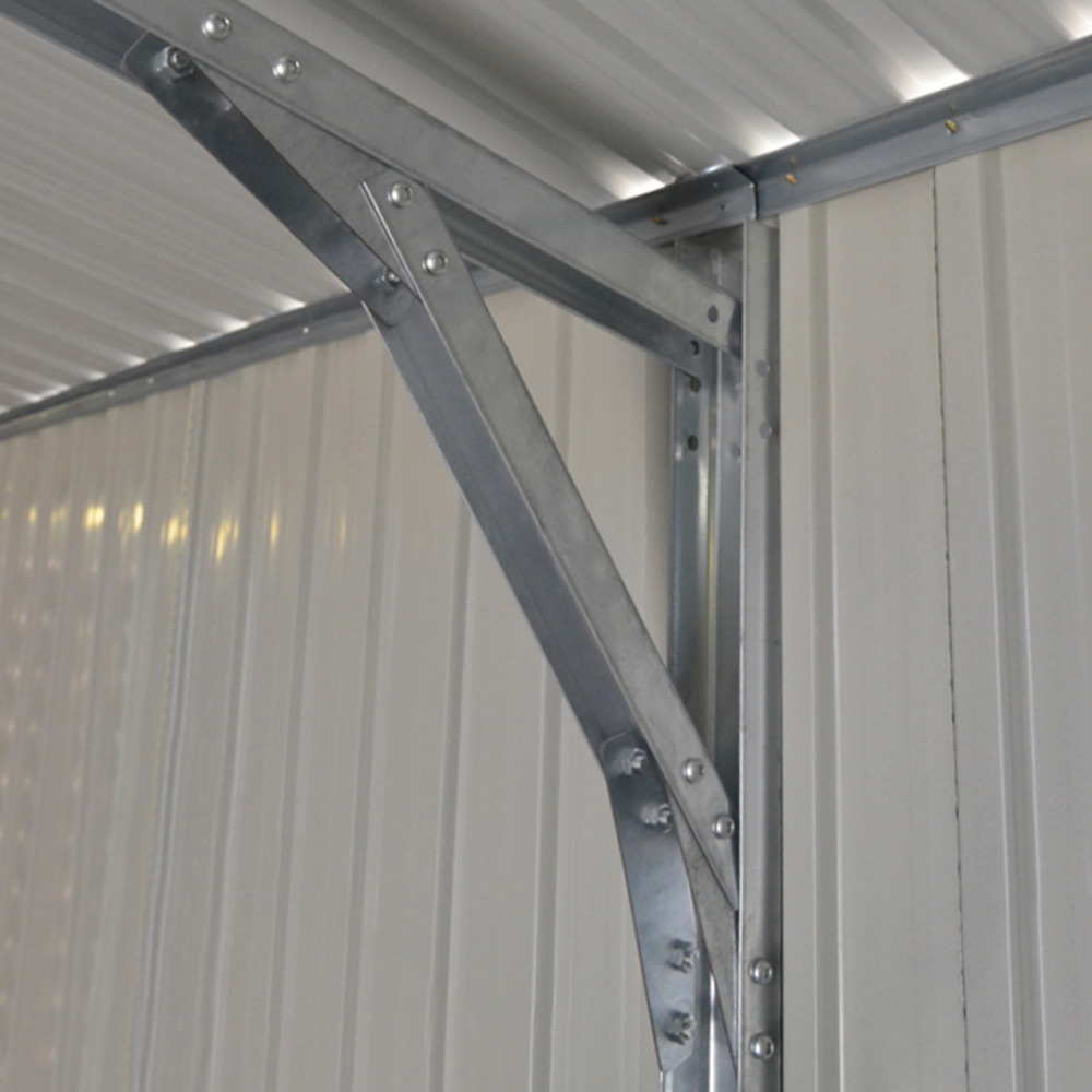 Garasje Metalcraft 18m² Antrasitt/Hvit