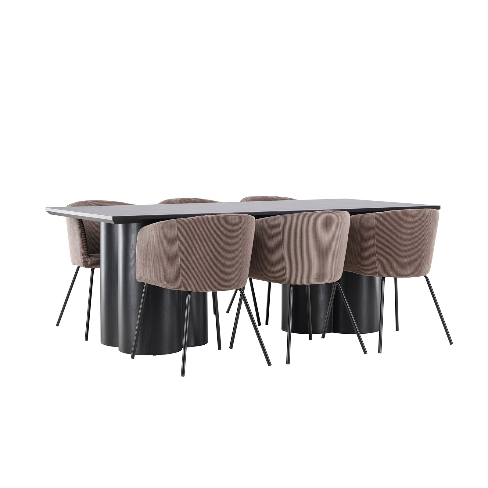 Spisegruppe Venture Home Olivia 210 med 6 stk Berit Stoler