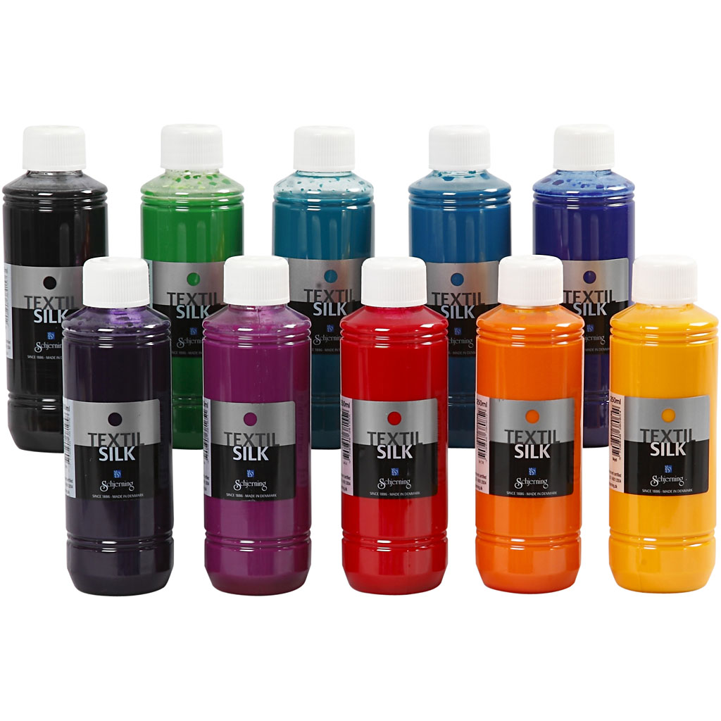 Tekstilfarge Creativ Company Silk 10X250 ml/1 Pk