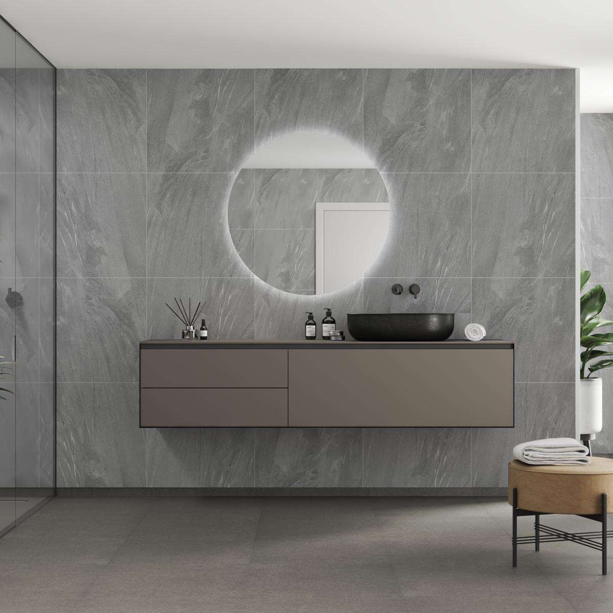 Baderomspanel Fibo 4009-M6060 Grey Stone