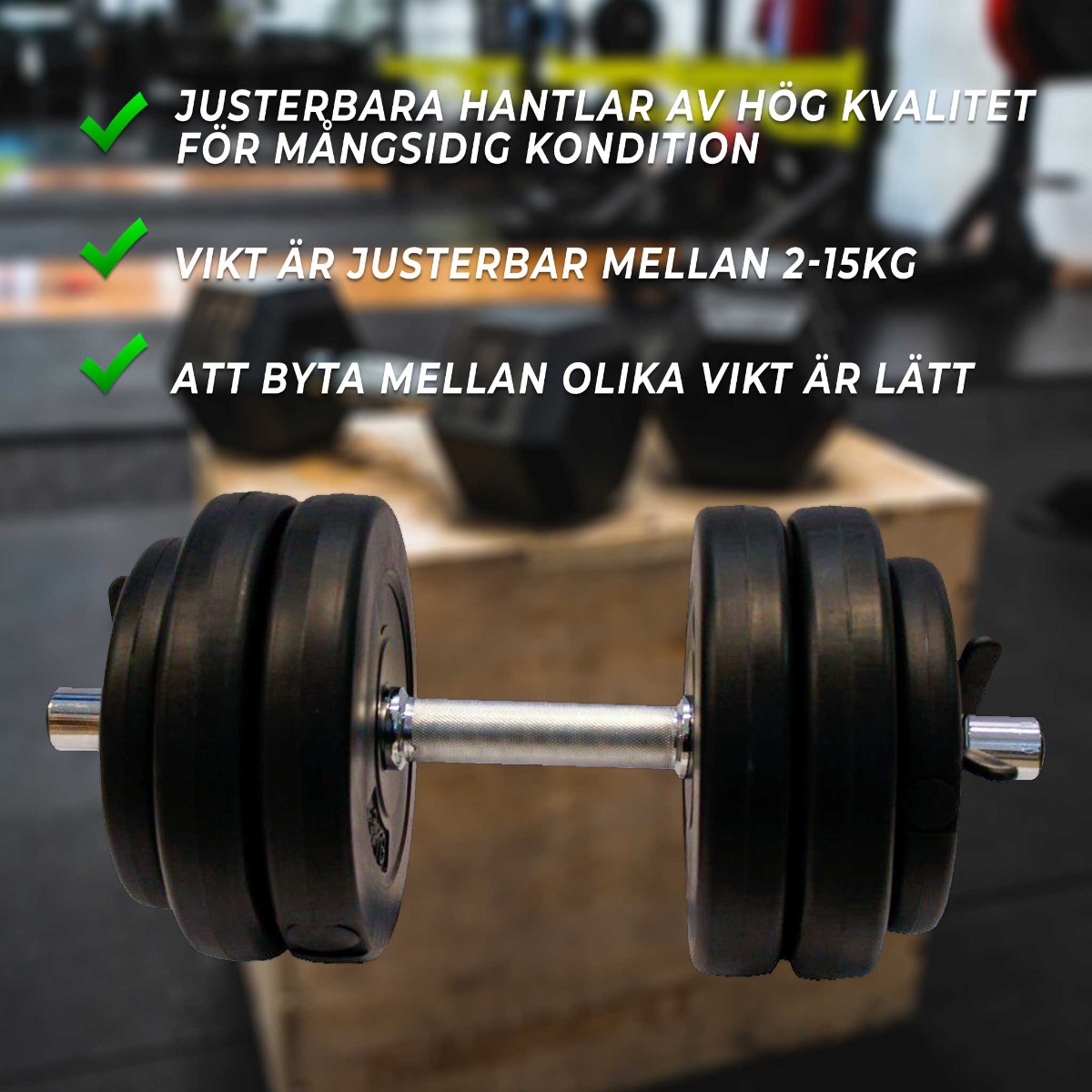 Manual Fitn Shape 15 kg justerbar