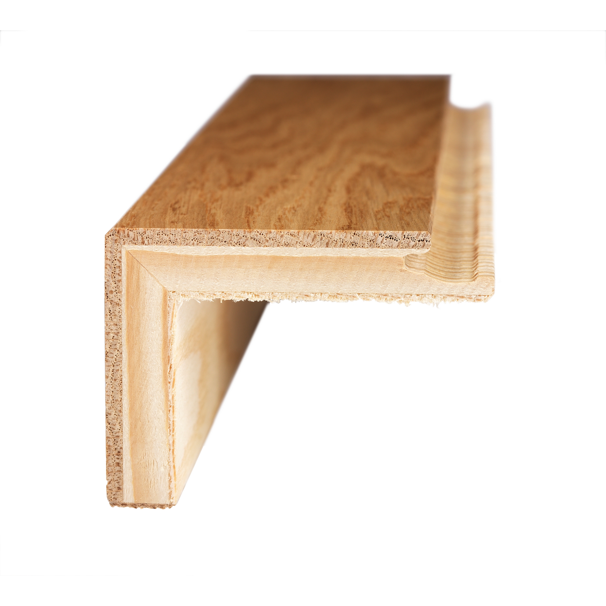 Trappenese Boen Eik for Åpen Trapp Børstet 56x69x2200