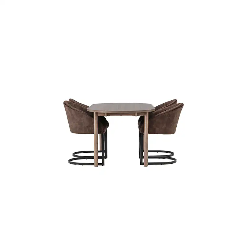 Spisegruppe Venture Home Andy med 4 stk Evening Stoler