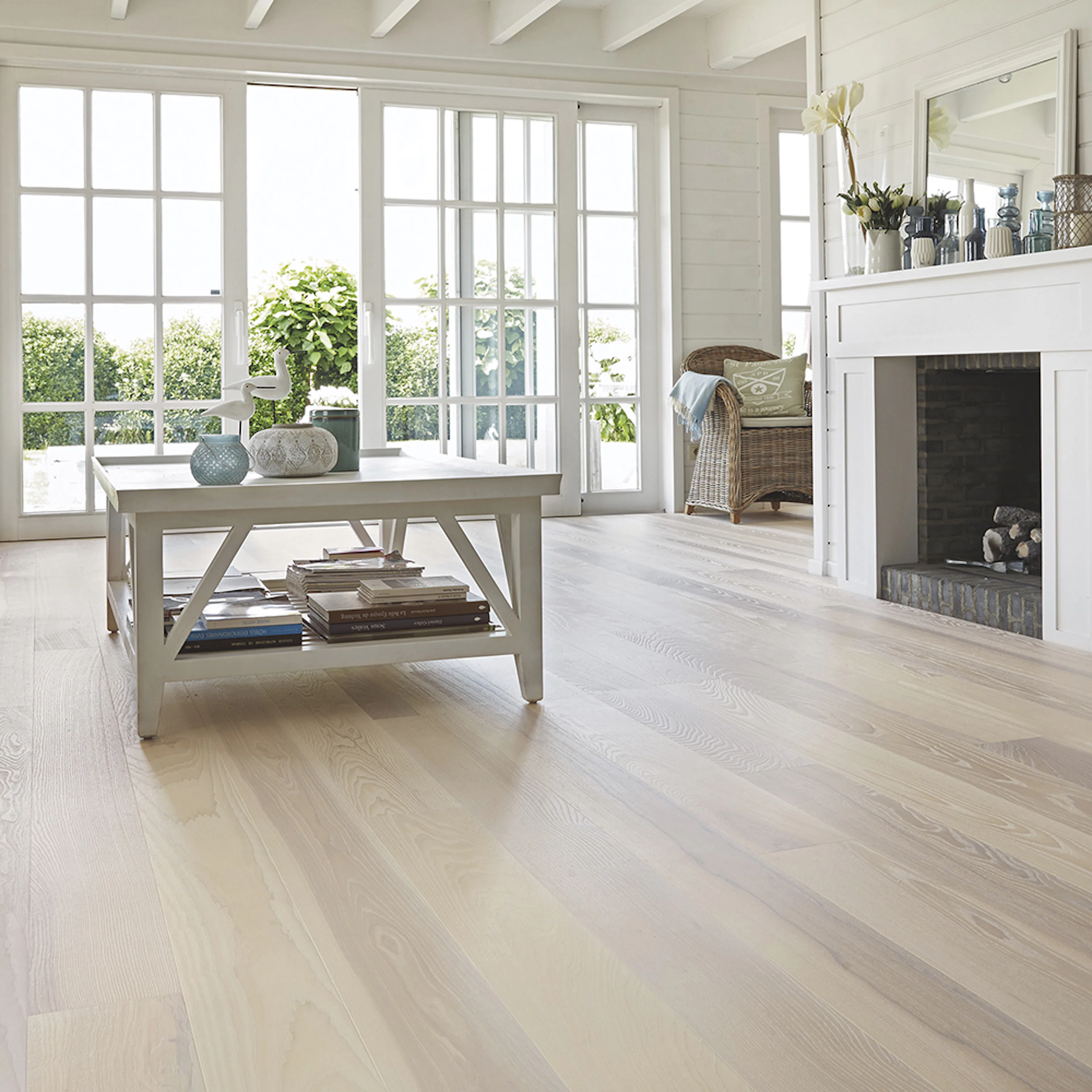 Parkett Tarkett Prestige Ask Seashell Hardvoksoljet