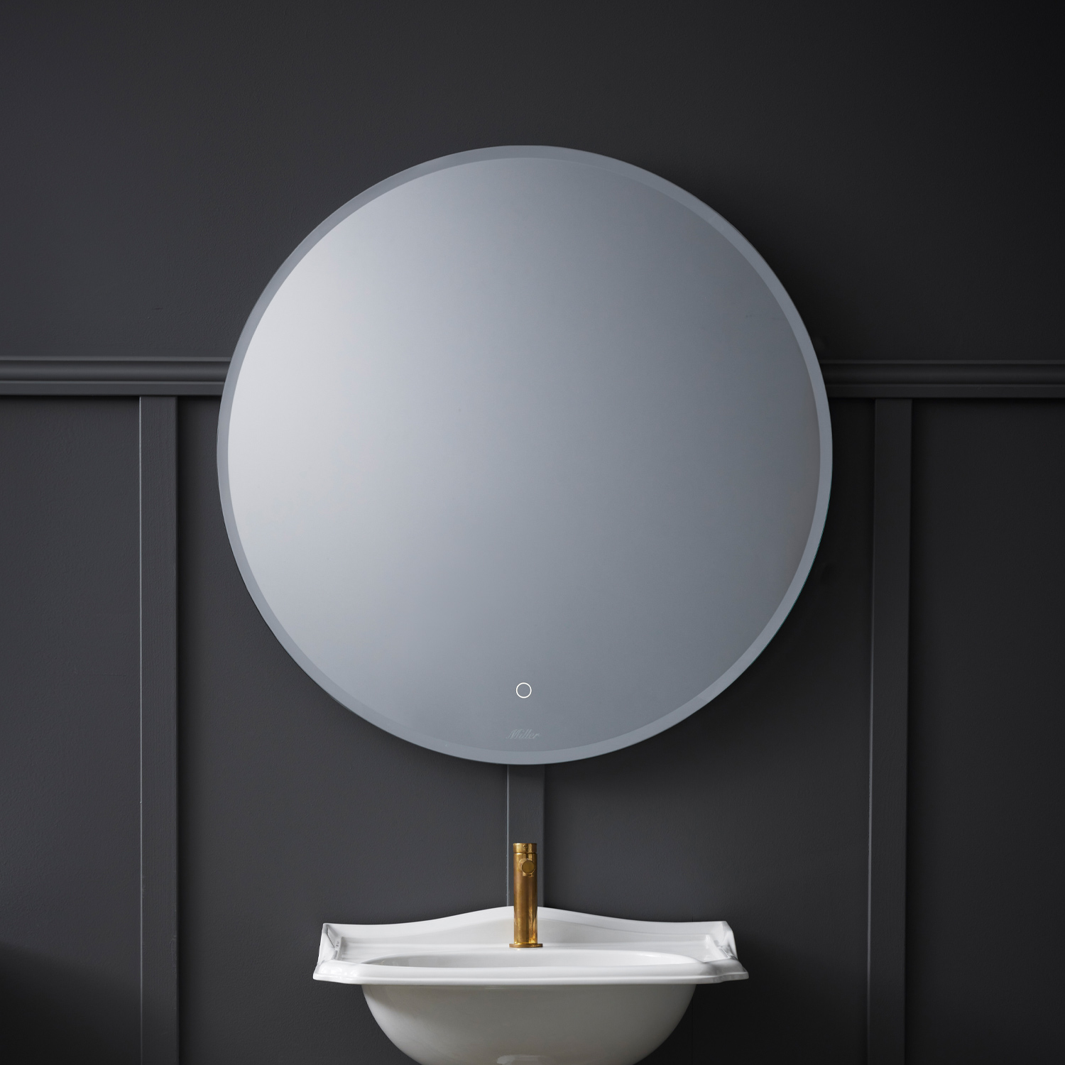 Badrumsspegel Miller Badrum Ambient Touch Classic Rund