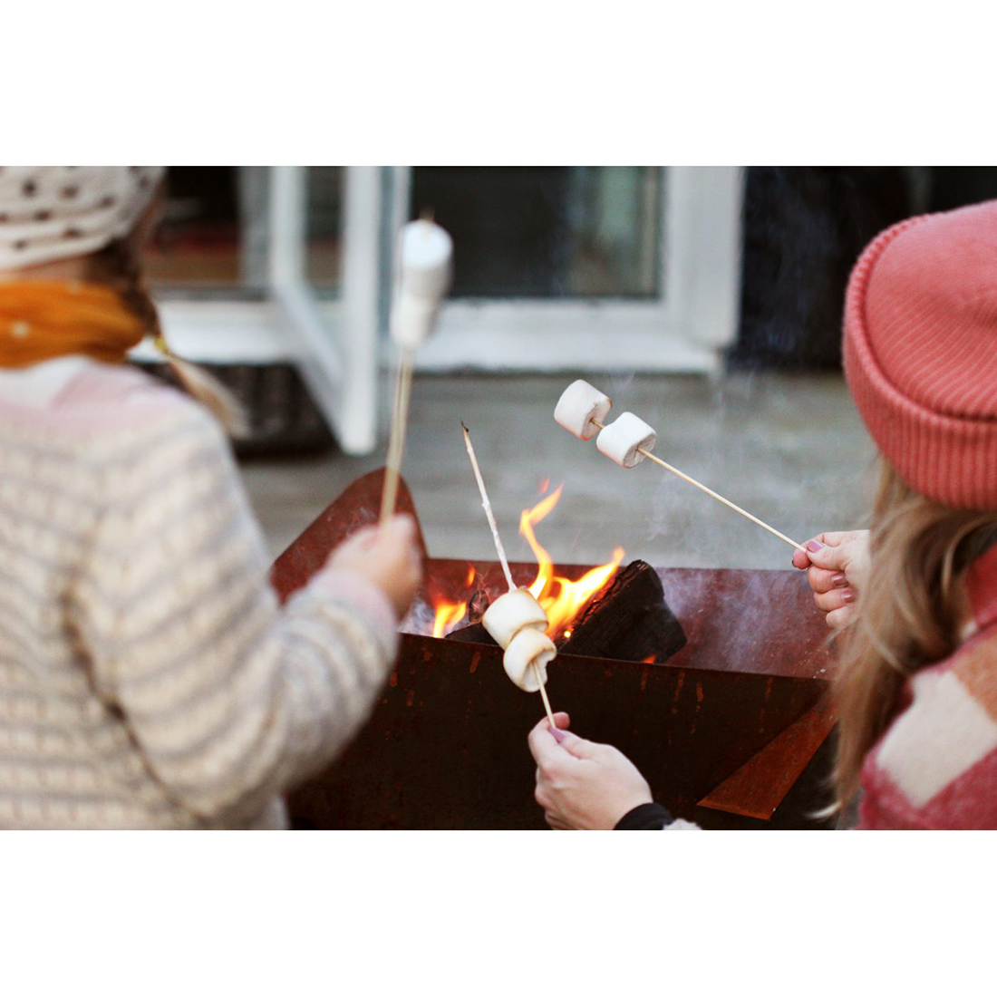 Bålpanne Jabo Triangel Inkl Fat Corten 64x64x54 cm