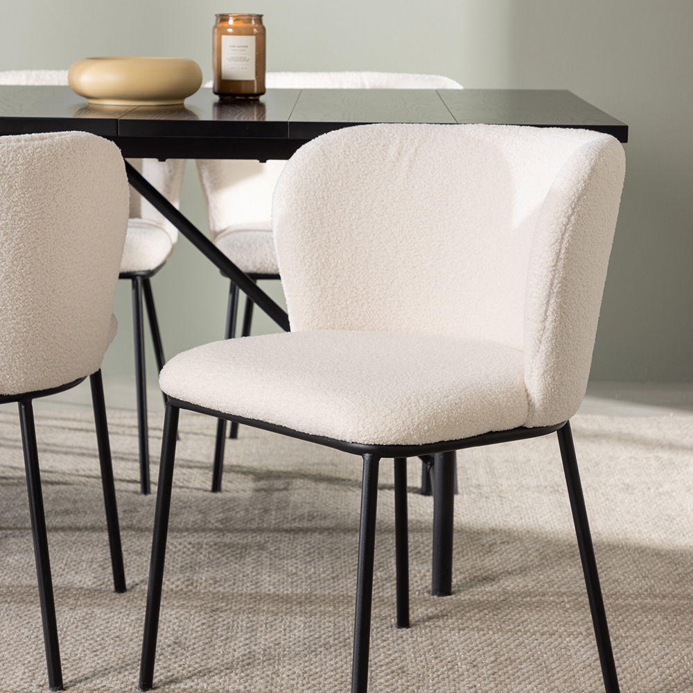Spisegruppe Venture Home Astrid med 6 Edina Stoler