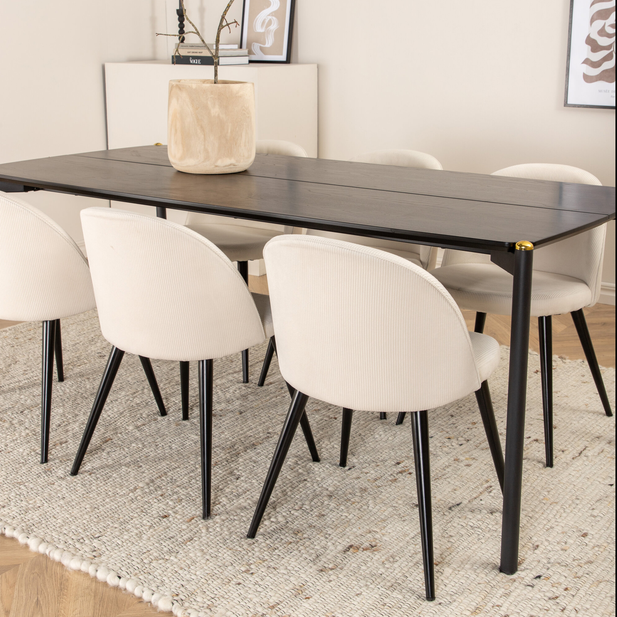 Spisegruppe Venture Home Paris Spisebord og Valentina Spisestol