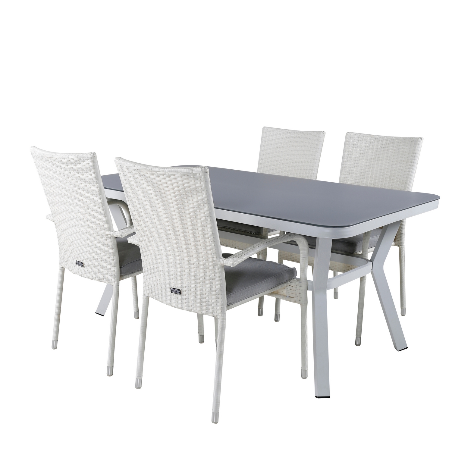 Spisegruppe Venture Home Vyn med 4 Hanna Spisestoler