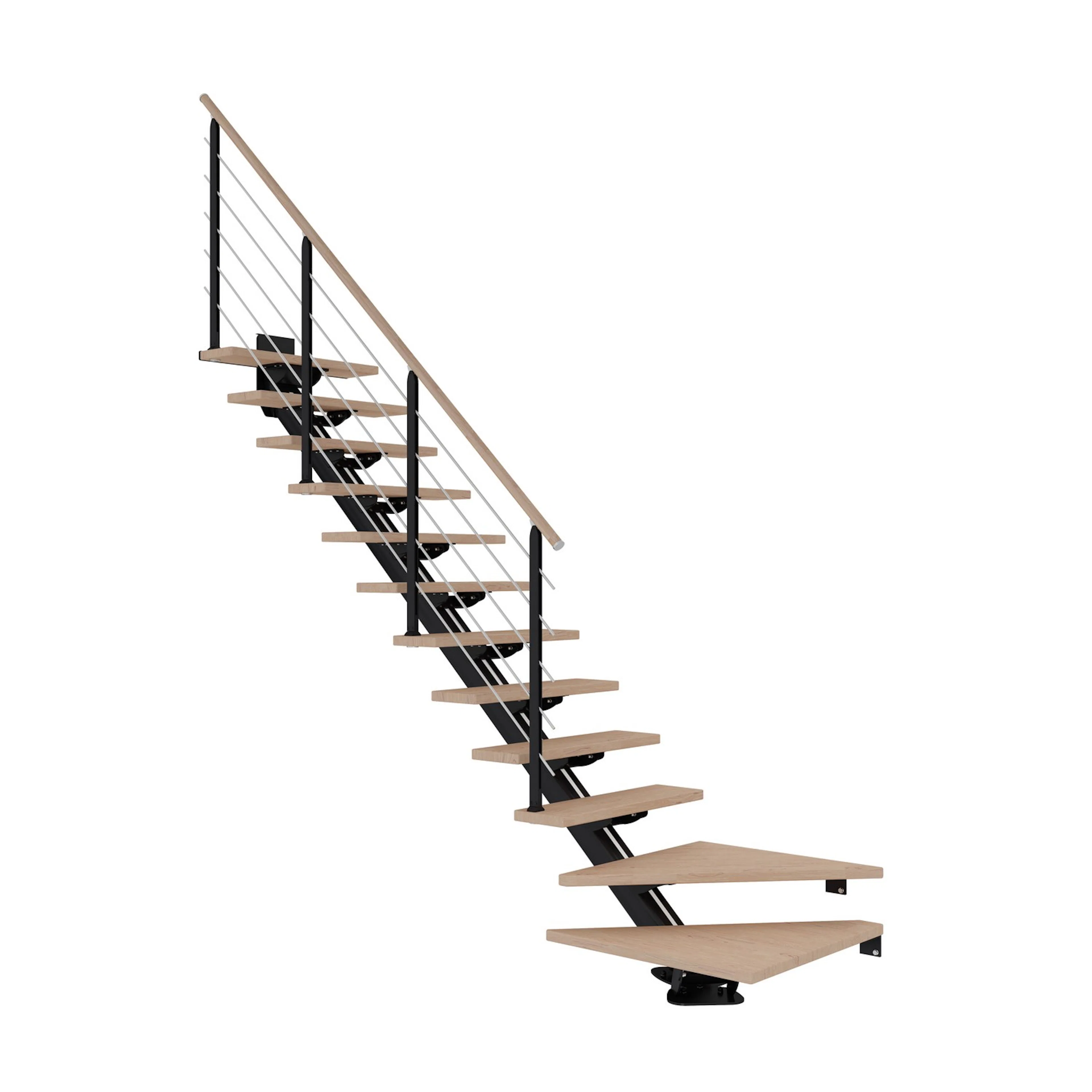 Plassbesparende Trapp Dolle Sydney Eik Hvitoljet 1/4 Design
