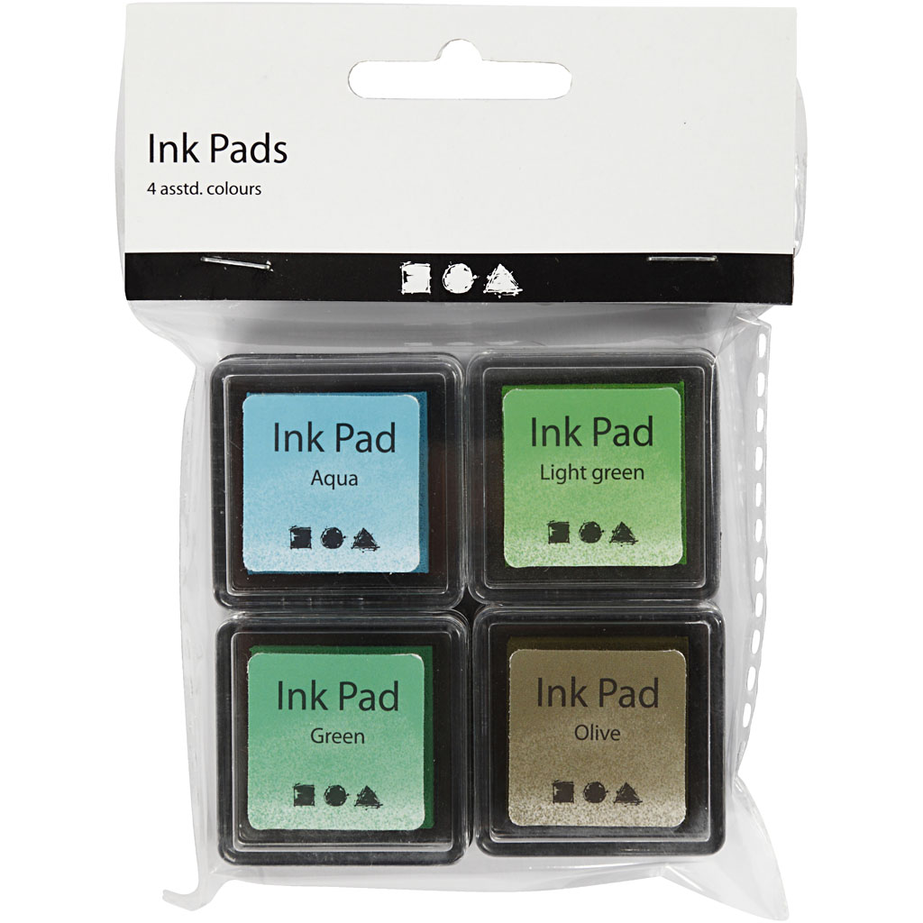 Stempelpute Creativ Company 3,5x3,5 cm 4-Pk