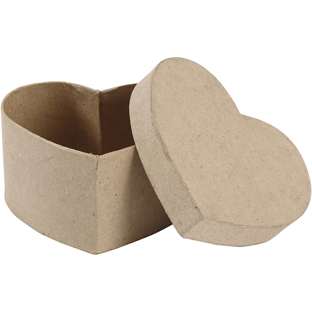 Hjerteske Creativ Company H6 cm Str 11,5x11,5 cm 1 stk