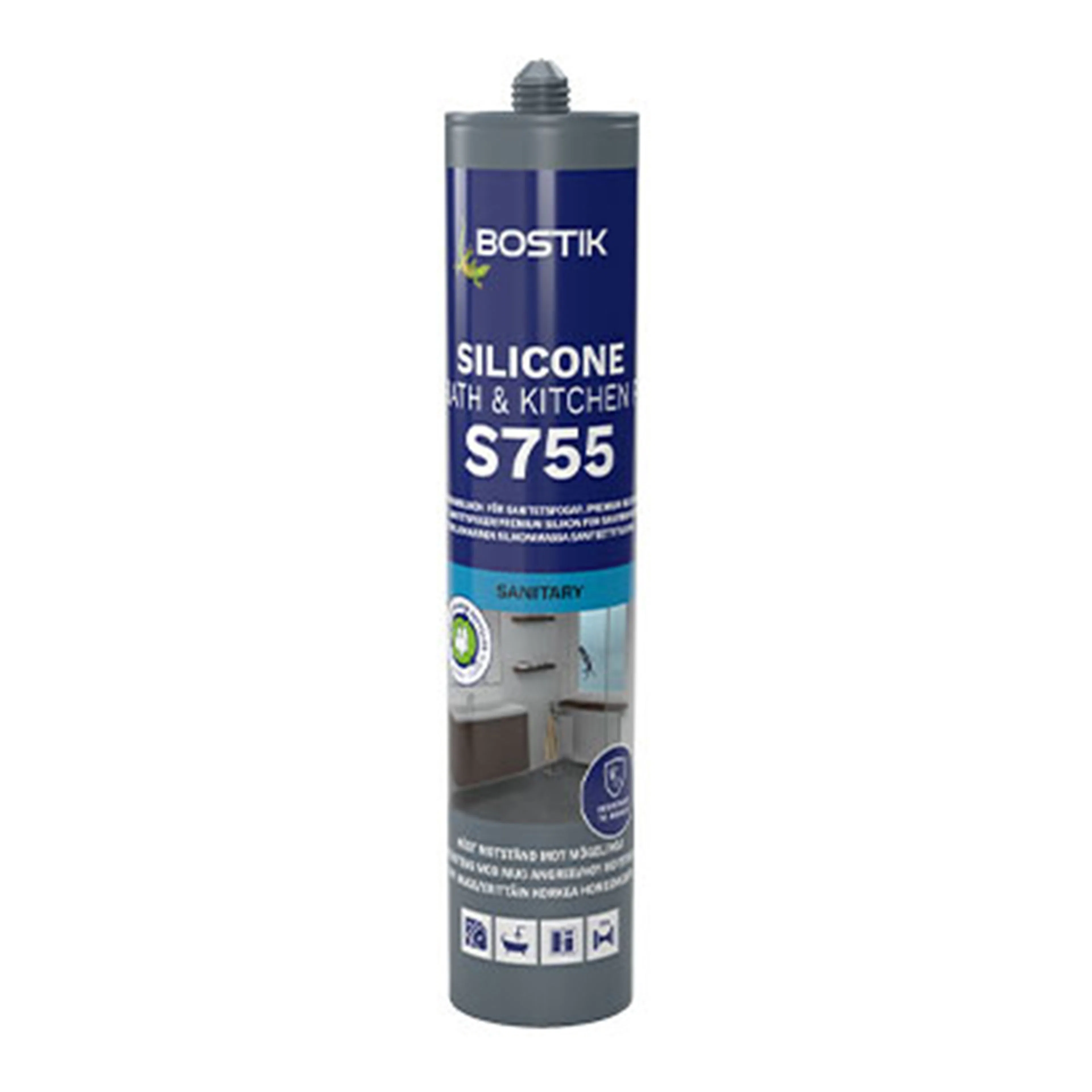 Silikonfogmassa Bostik S755 Bath & Kitchen Mörkbrun Mörkbrun