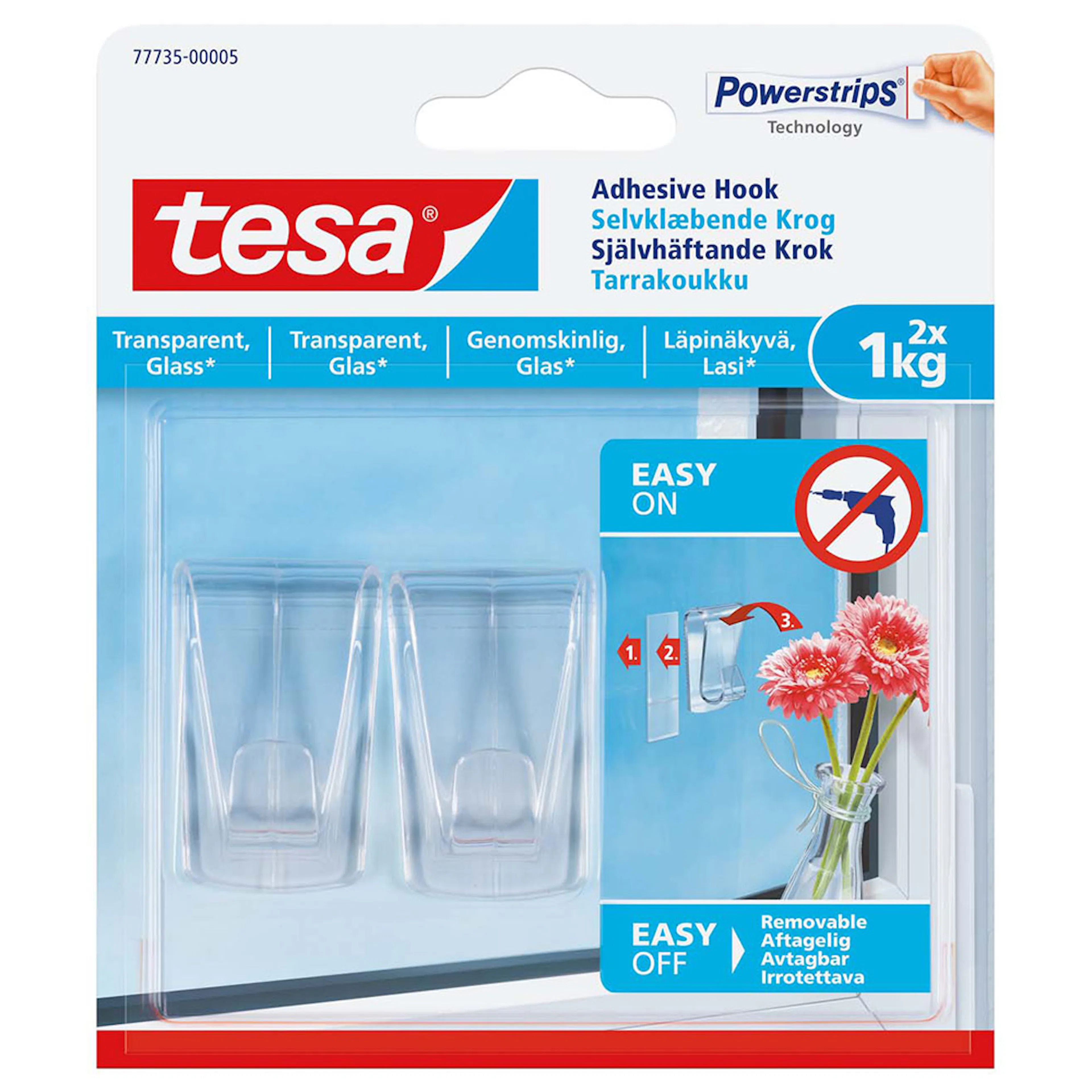 Selvklebende Krok Tesa 2 stk 1 kg 77735