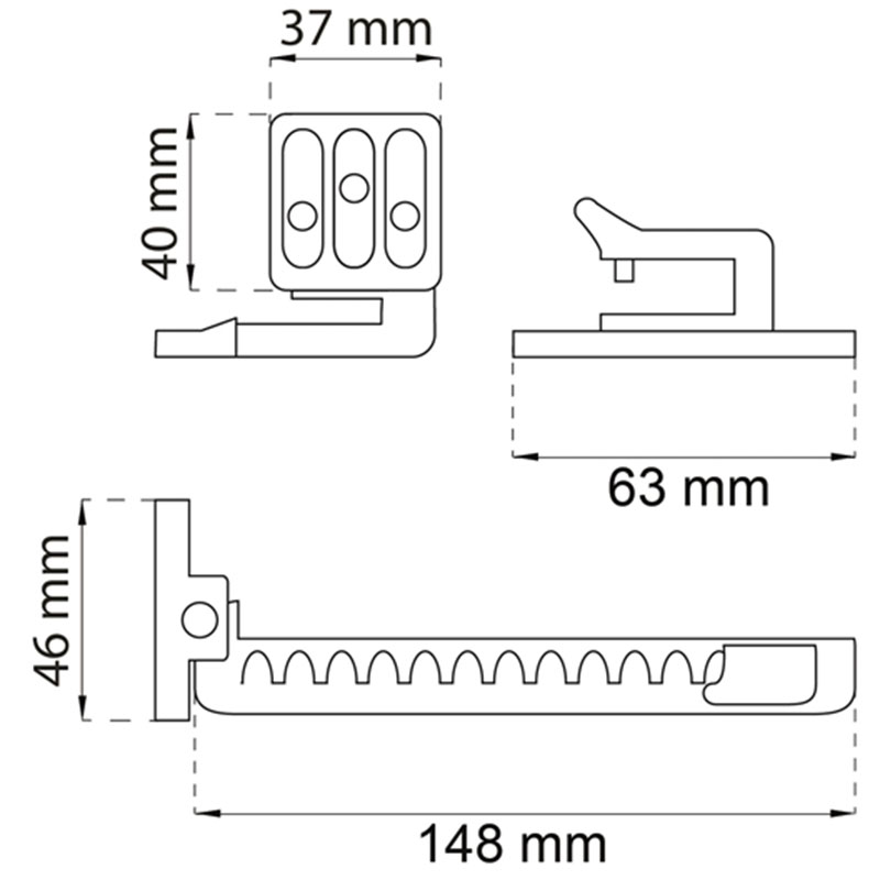 Vindusholder barnesikring Habo 5566-1