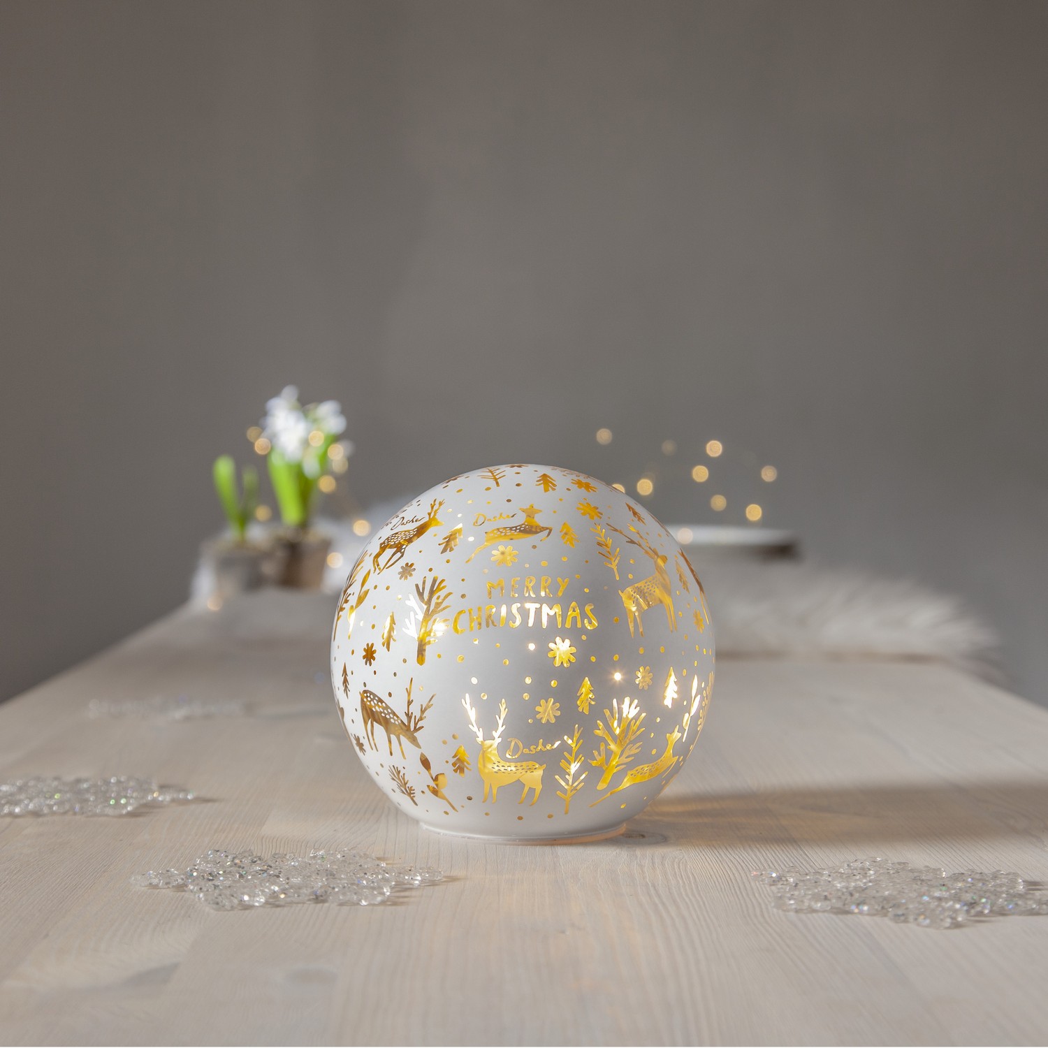 Glassdekorasjon Star Trading MerryX-mas