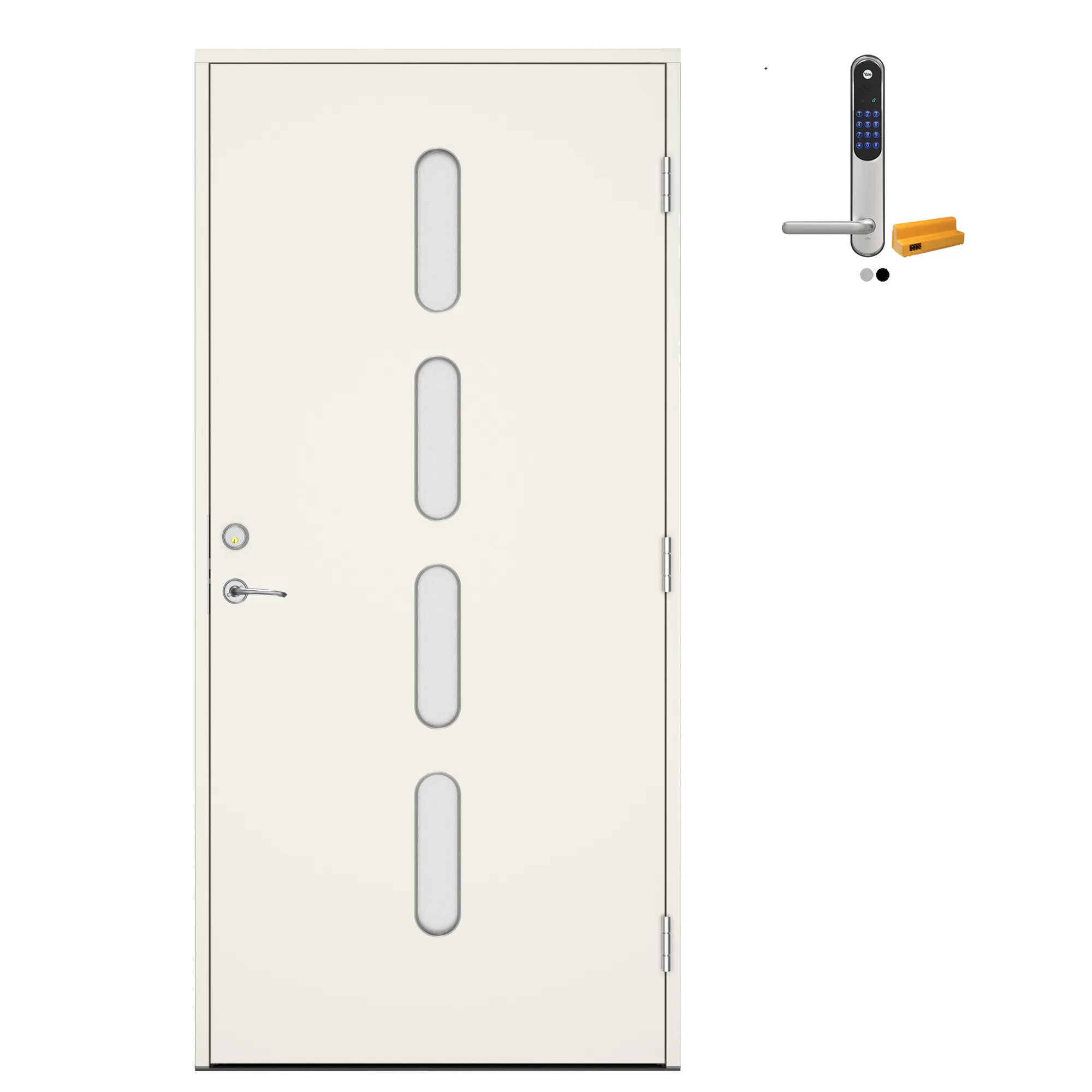 Ytterdør Swedoor Advance-Line Statement Soul med Yale Doorman Classic Home
