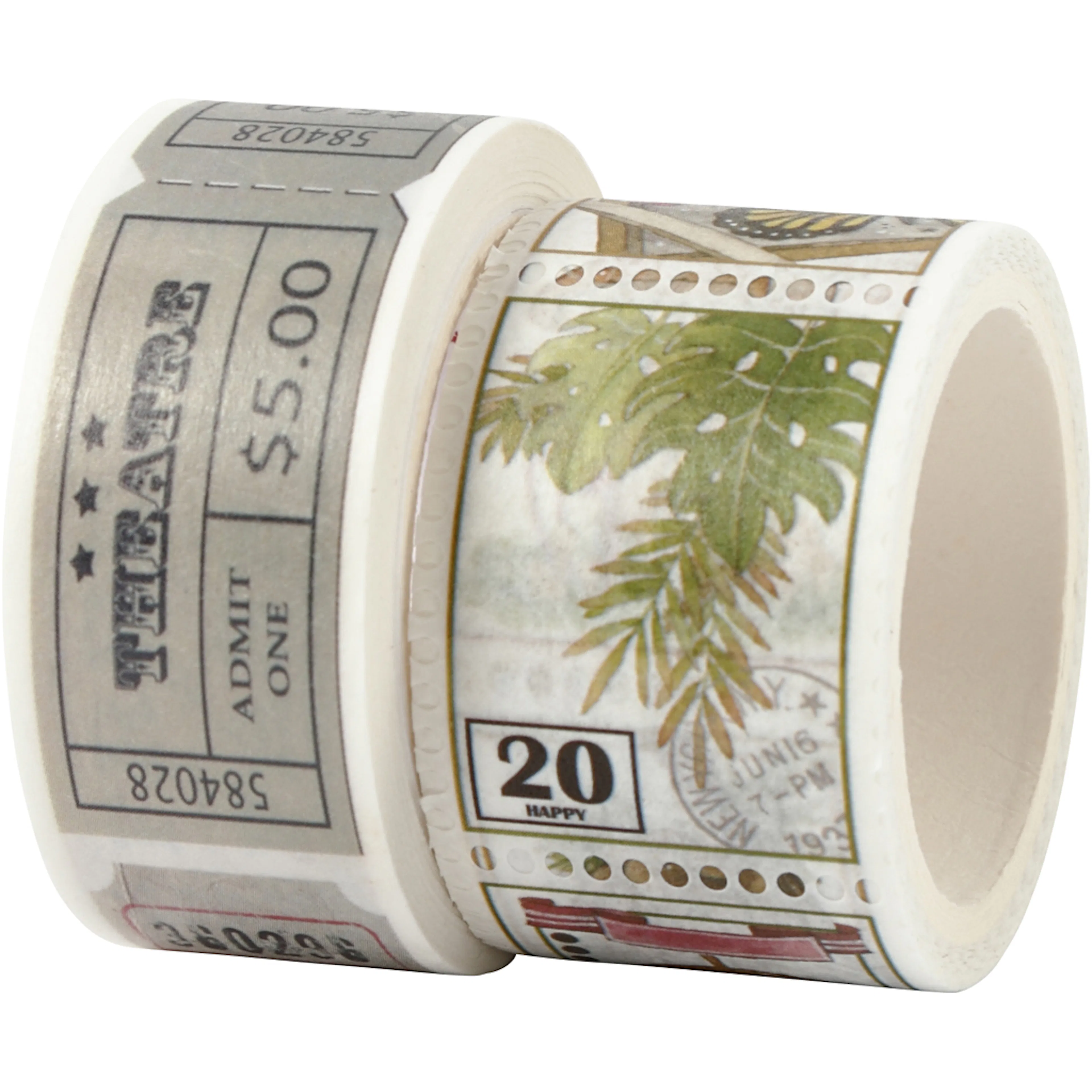 Maskeringstape Creativ Company B  20+25 mm L  3+5 m 2 Ruller/1 Pk