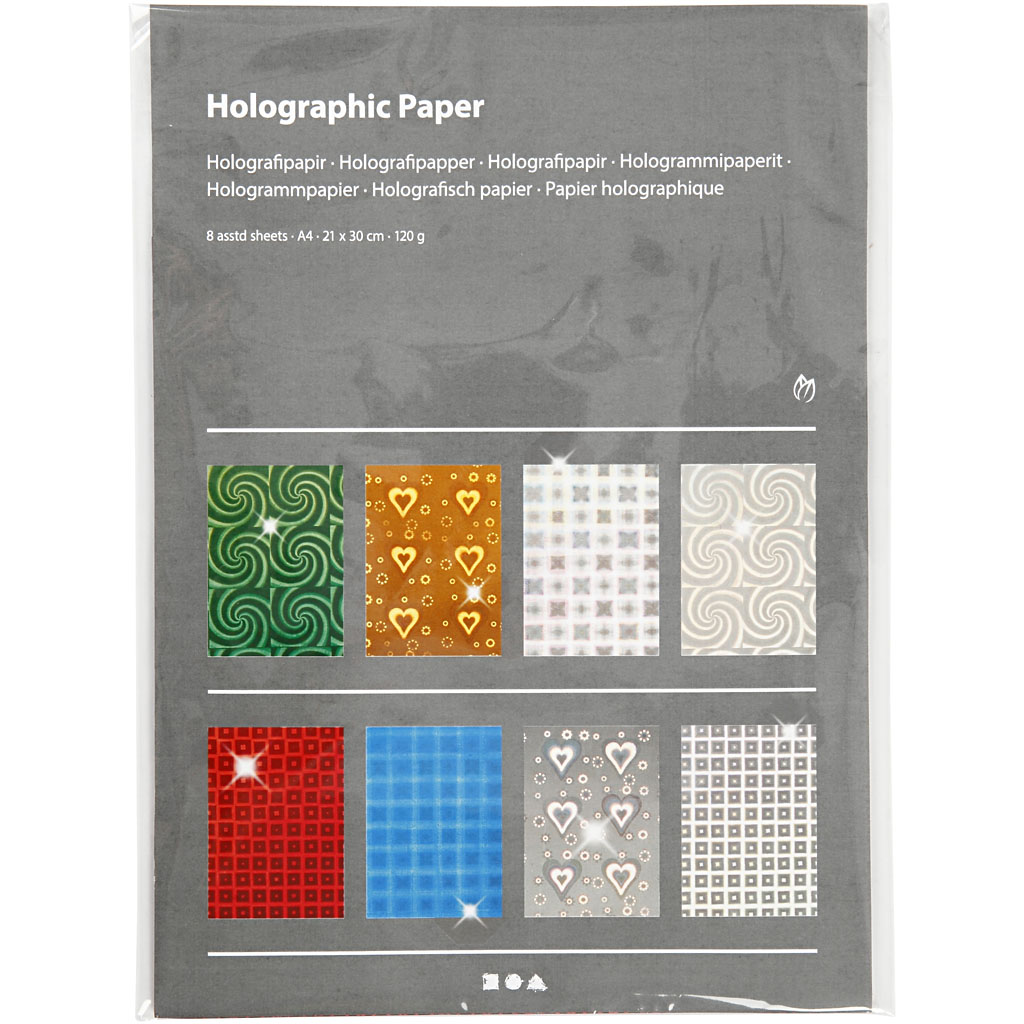 Holografipapir Creativ Company A4 210x297 mm Ark/1 Pk