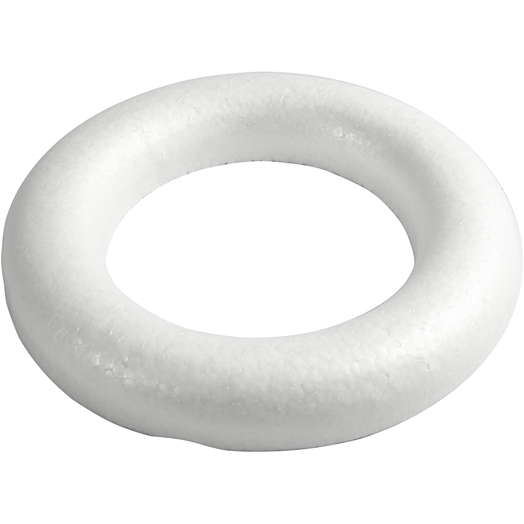 Ring Creativ Company med Flat Bakside Hvit 1 stk