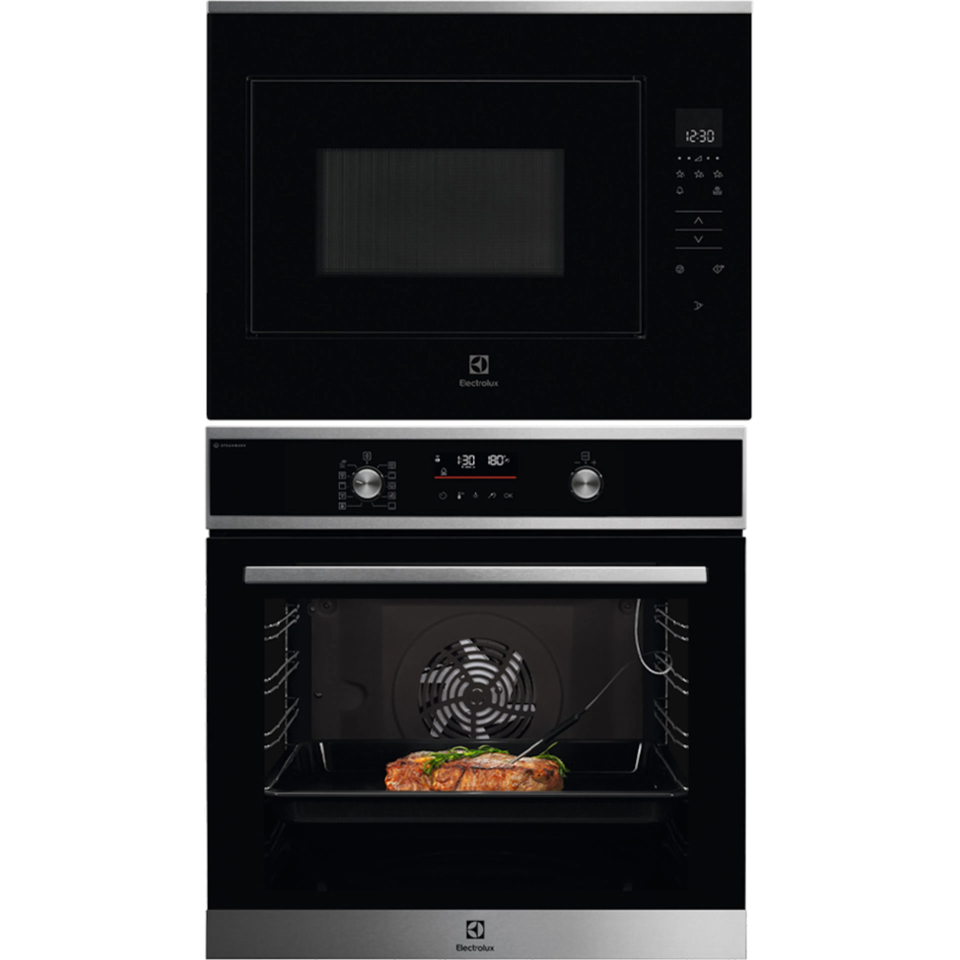 Ovn- og Mikrobølgepakke Electrolux COC827X + KMFE264TEX med SteamBake, Wifi og Touch