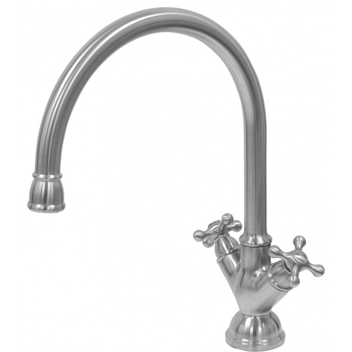 K&ouml;ksblandare Strand Stainless Retro RE-1001 Rostfri Tv&aring;greppsblandare Sv&auml;ngbar Pip