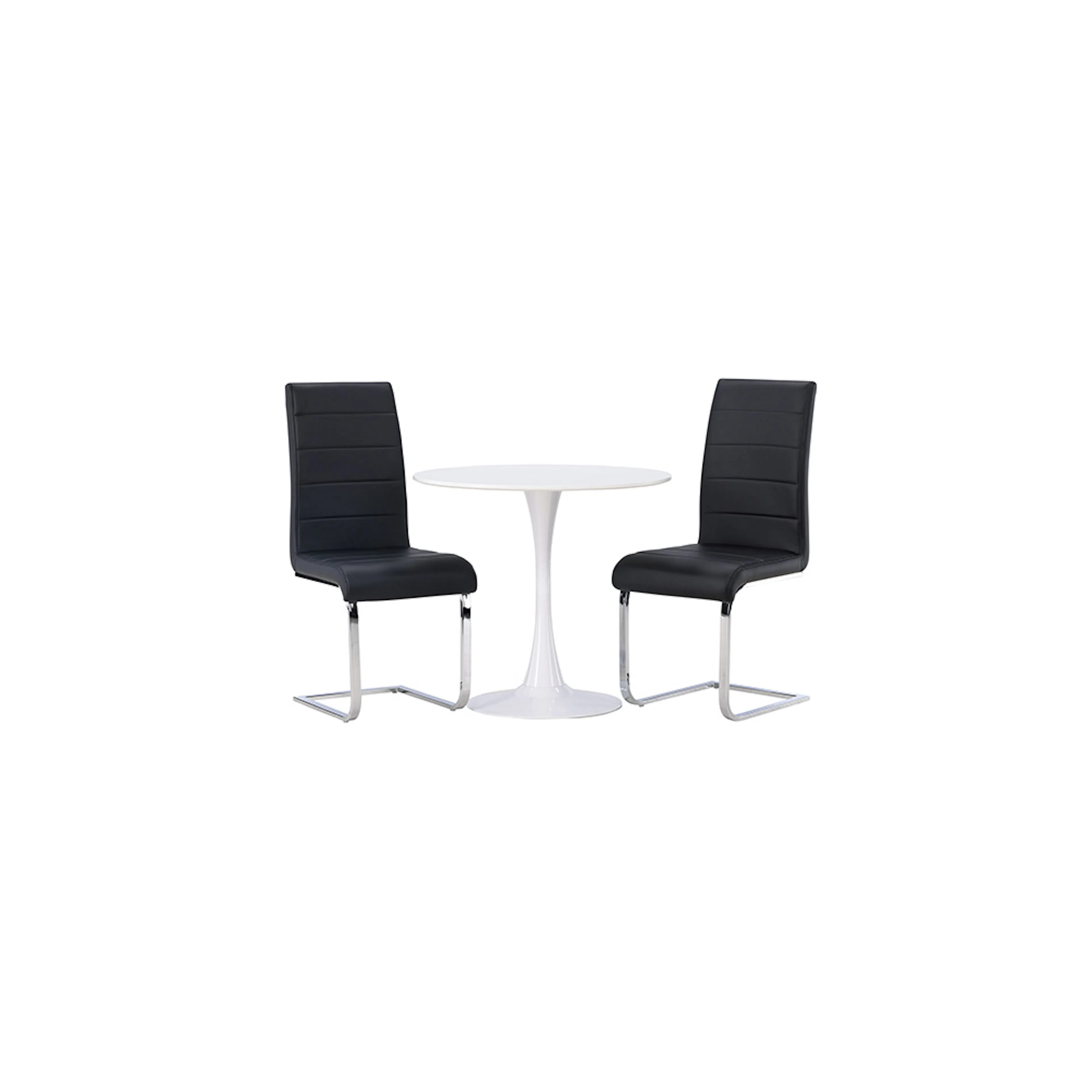 Spisegruppe Venture Home Hamden Ø80 cm med 2 stk Tempo Stoler