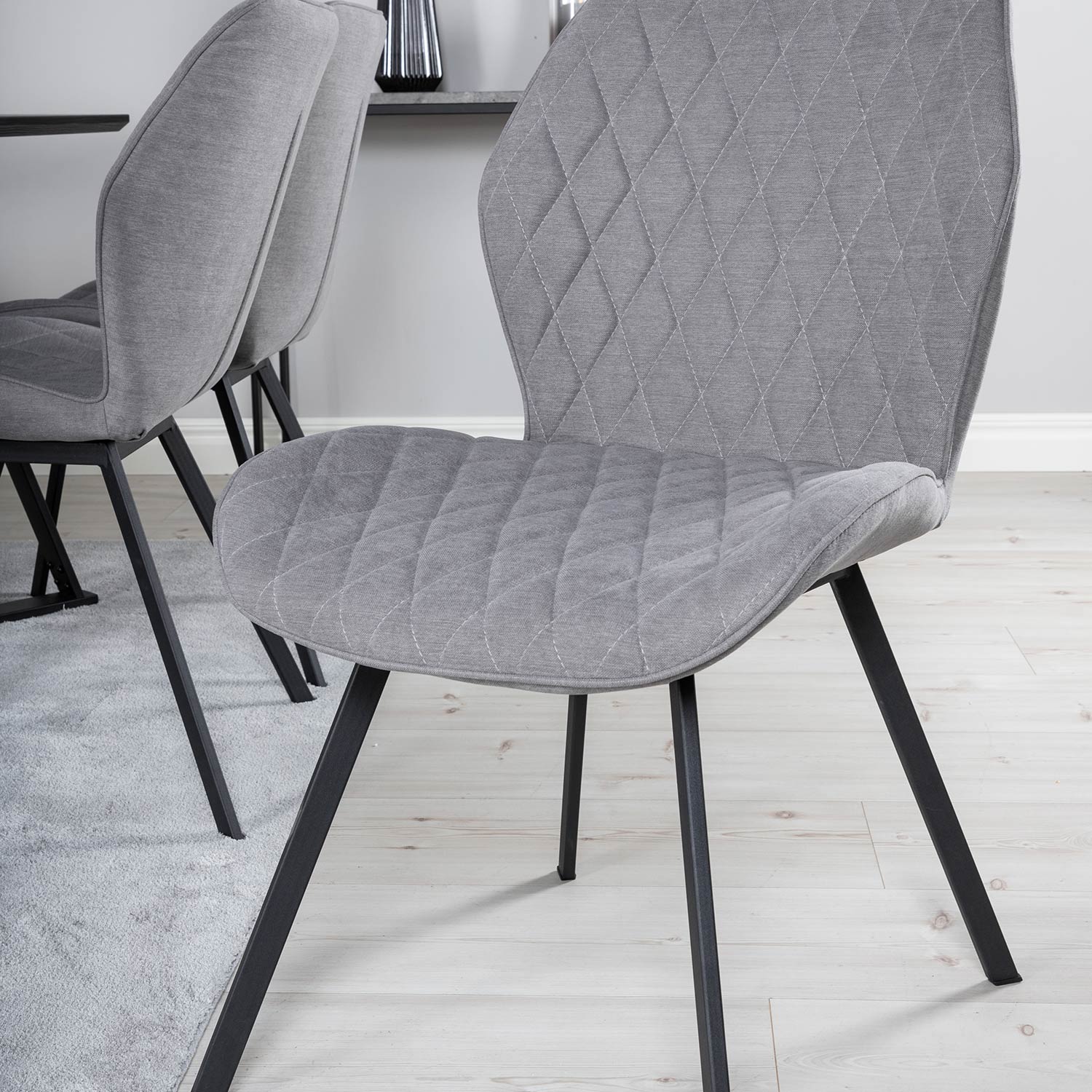 Spisegruppe Venture Home Madde med 6 Geneva Stoler