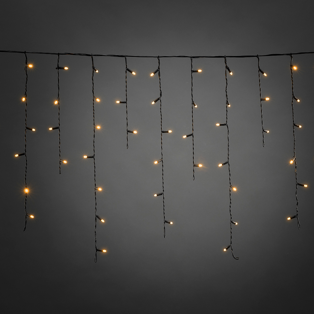 Startsett Istapp Gnosjö Konstsmide 100 st amber M-LED