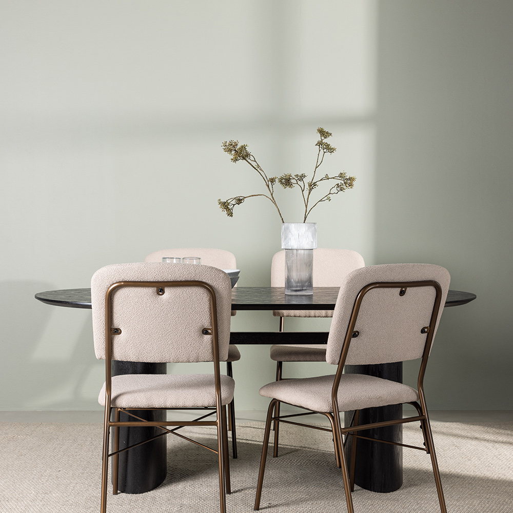 Spisegruppe Venture Home Isolde med 4 stk Seda Stoler