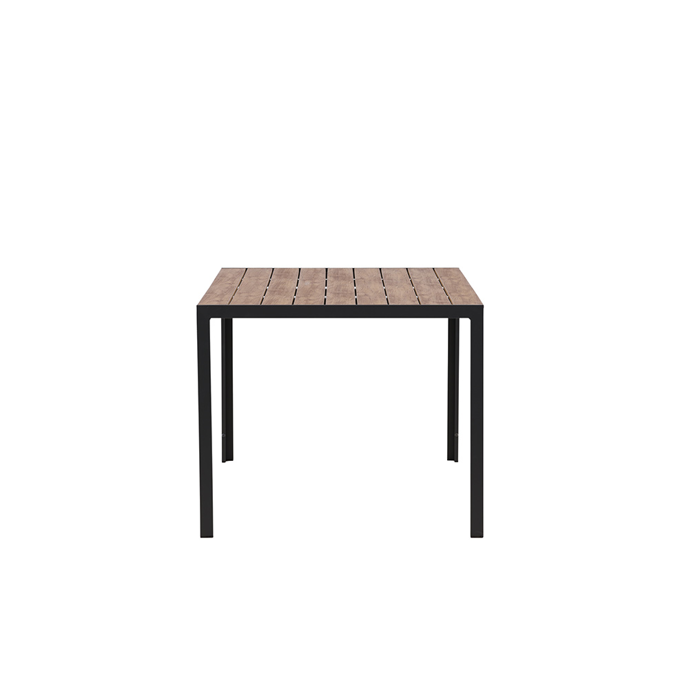 Break Diningtable Alumnium - Black / Nature Rectangular 90*1 Natur