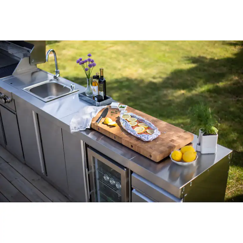 Frittstående Kjøleskap og Oppbevaringsskap Myoutdoorkitchen Classic Line Rustfritt 304SS Modul