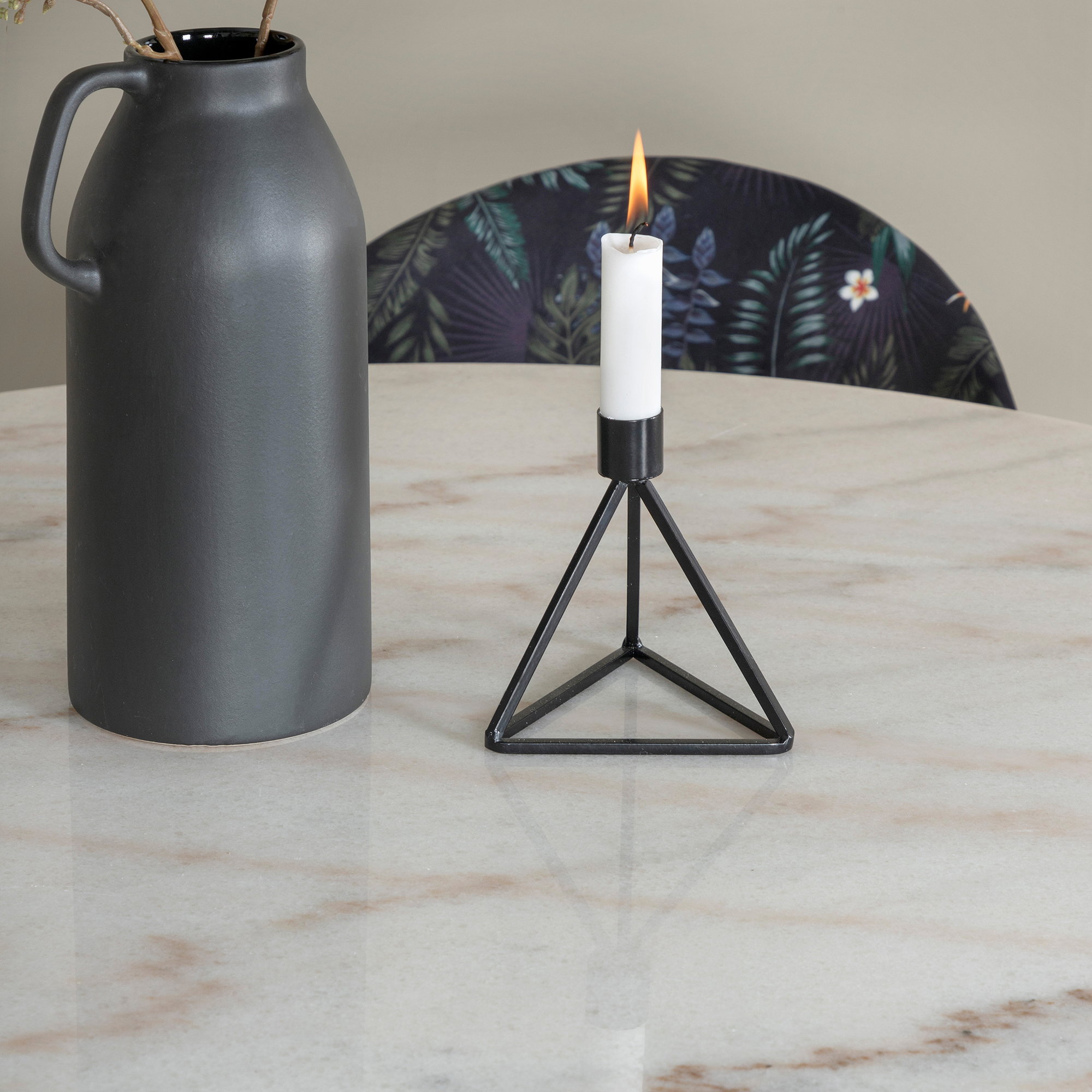 Spisegruppe Venture Home Estelle med 4 Valor Stoler Polyester