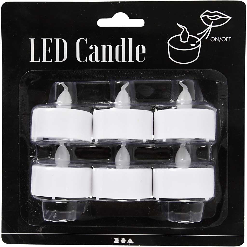 LED Telys Creativ Company 6 Stk/1 Pk